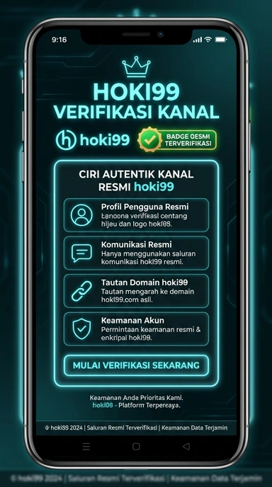Tampilan kanal resmi hoki99
